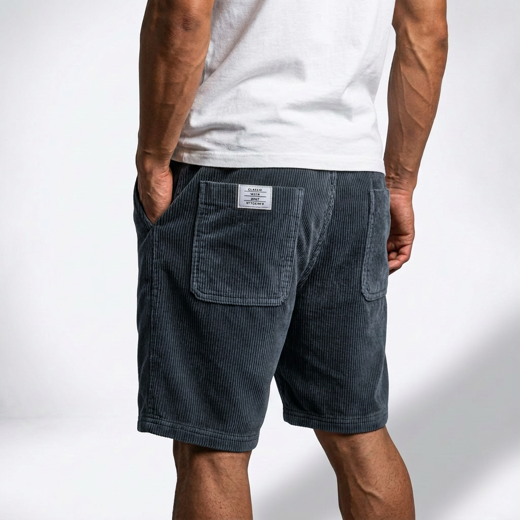Hartmut™ | Leichte Rippshorts mit Tunnelzug