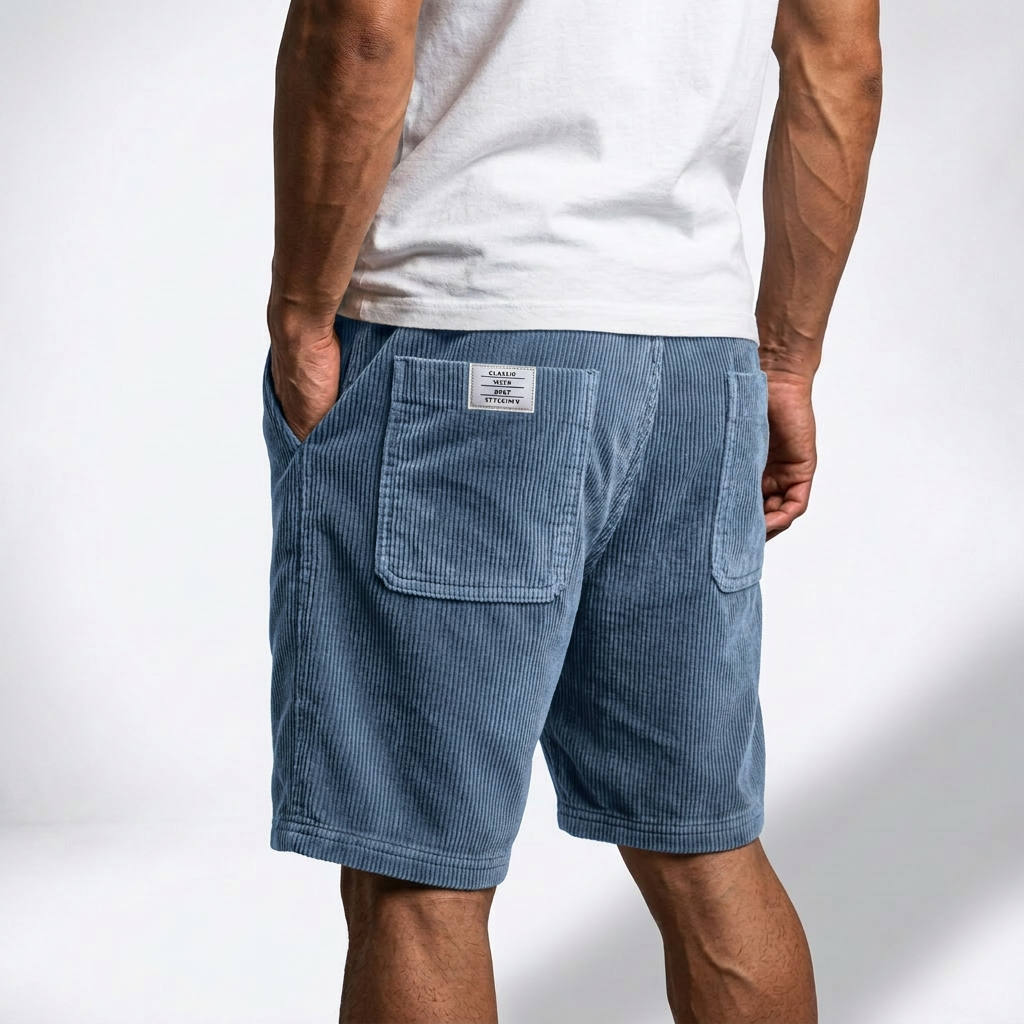 Hartmut™ | Leichte Rippshorts mit Tunnelzug