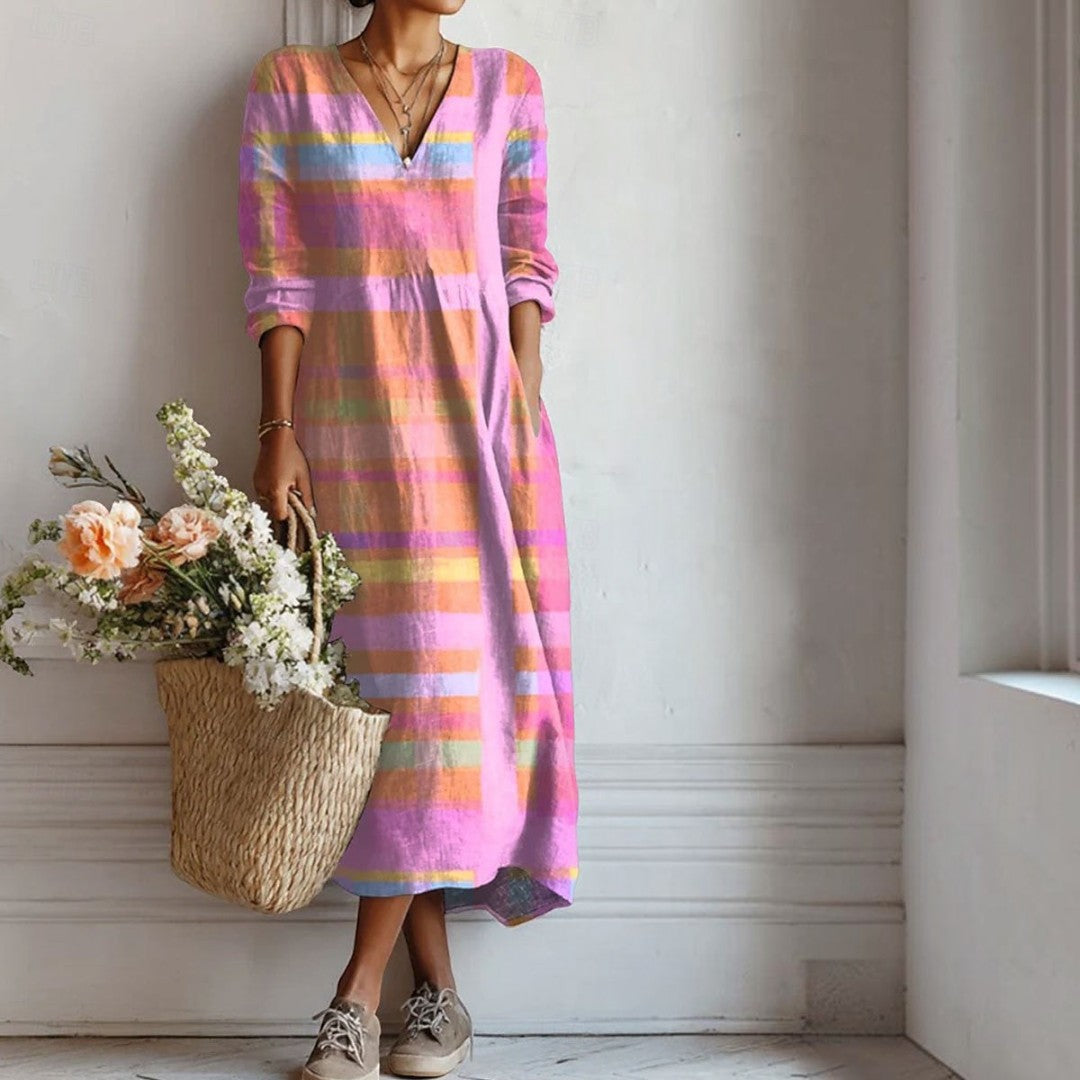 Boho-Kleid mit Welle für Damen