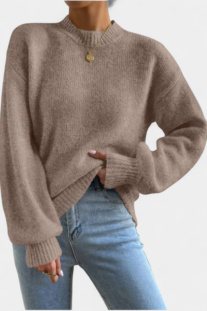 Mae | Strickpullover mit Ballonärmeln