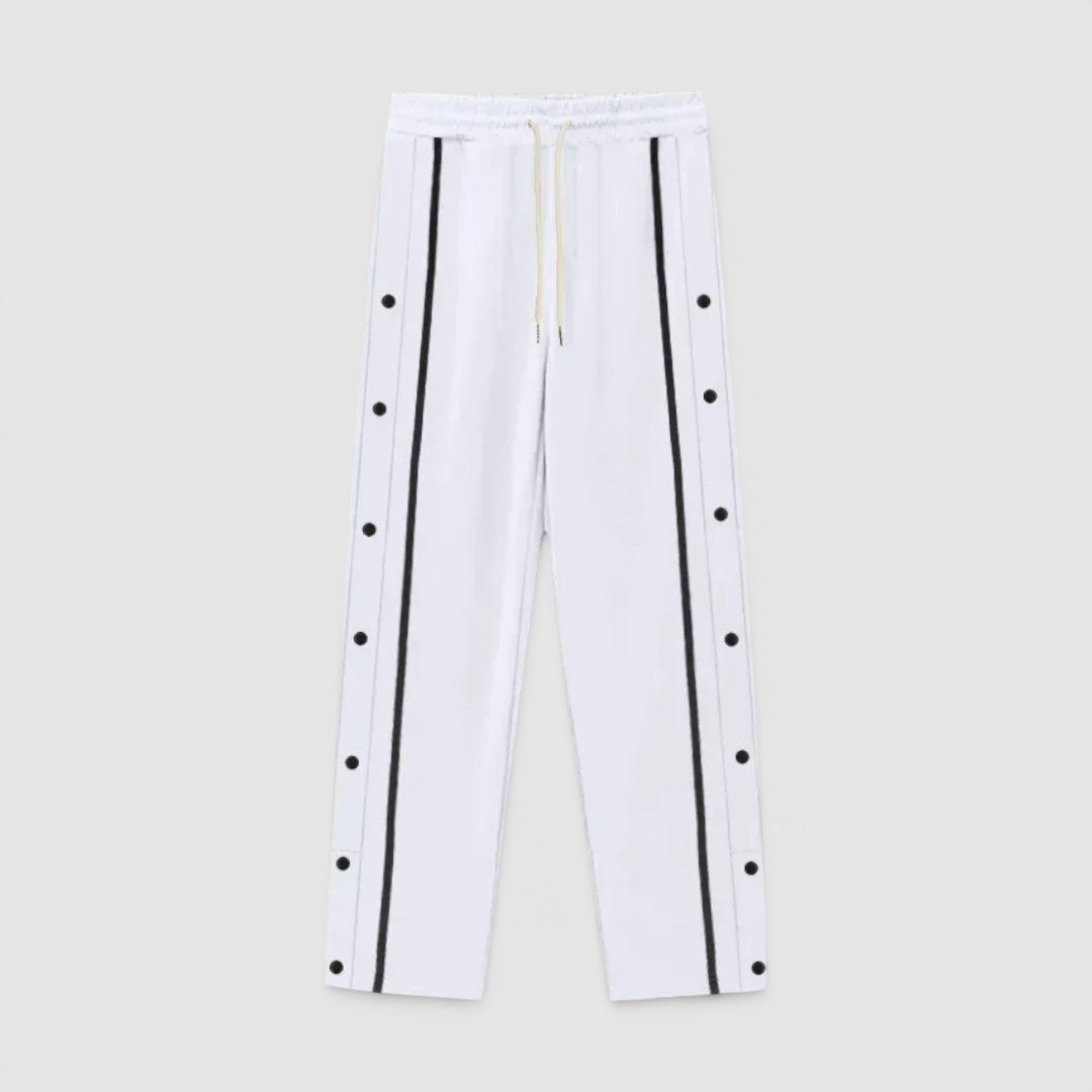 Falk™ | Leichte Hose mit seitlicher Knopfleiste