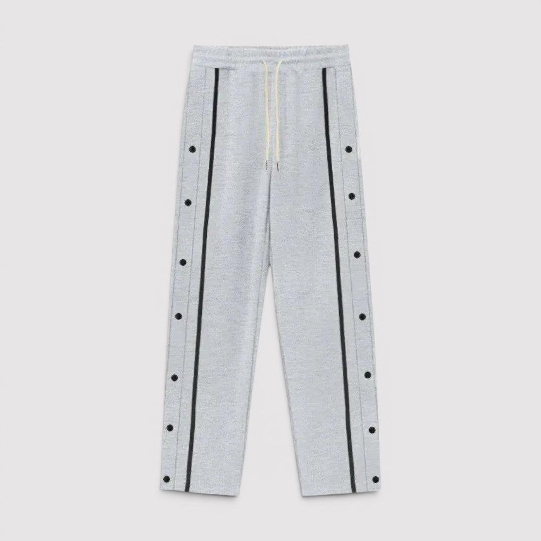 Falk™ | Leichte Hose mit seitlicher Knopfleiste