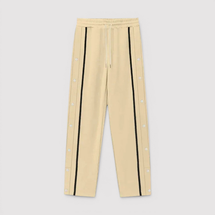 Falk™ | Leichte Hose mit seitlicher Knopfleiste