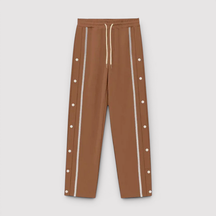 Falk™ | Leichte Hose mit seitlicher Knopfleiste