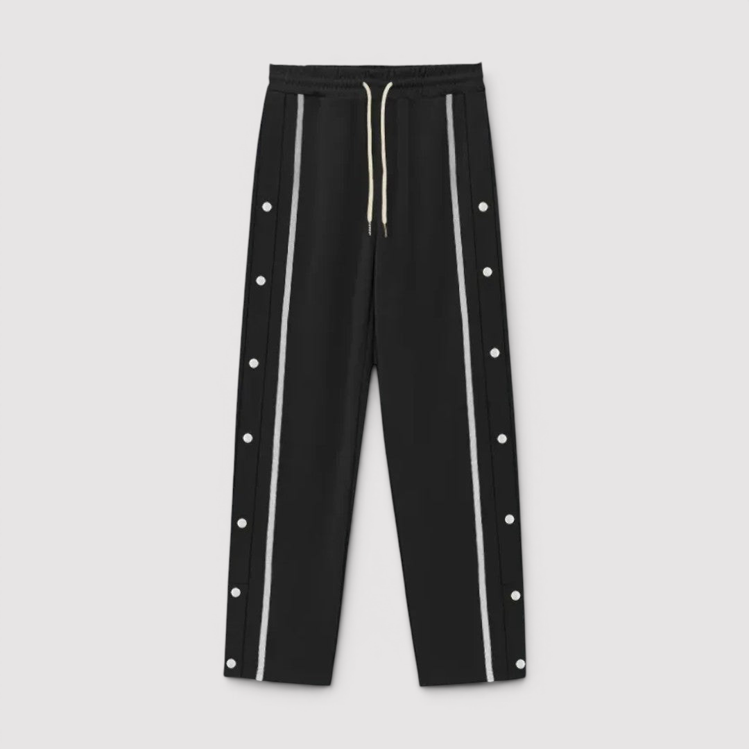 Falk™ | Leichte Hose mit seitlicher Knopfleiste