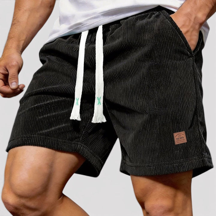 Nils™ | Gerippte Shorts mit Kordelzug