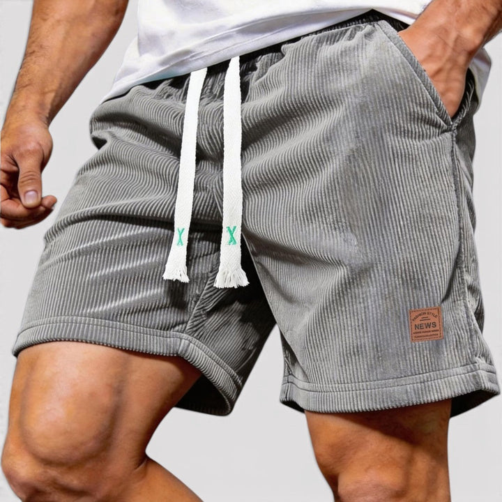 Nils™ | Gerippte Shorts mit Kordelzug