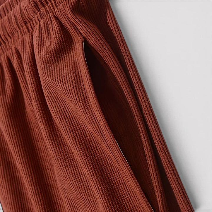 Nils™ | Gerippte Shorts mit Kordelzug