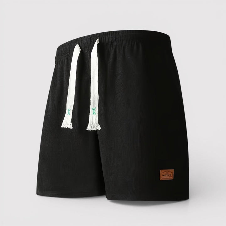 Nils™ | Gerippte Shorts mit Kordelzug