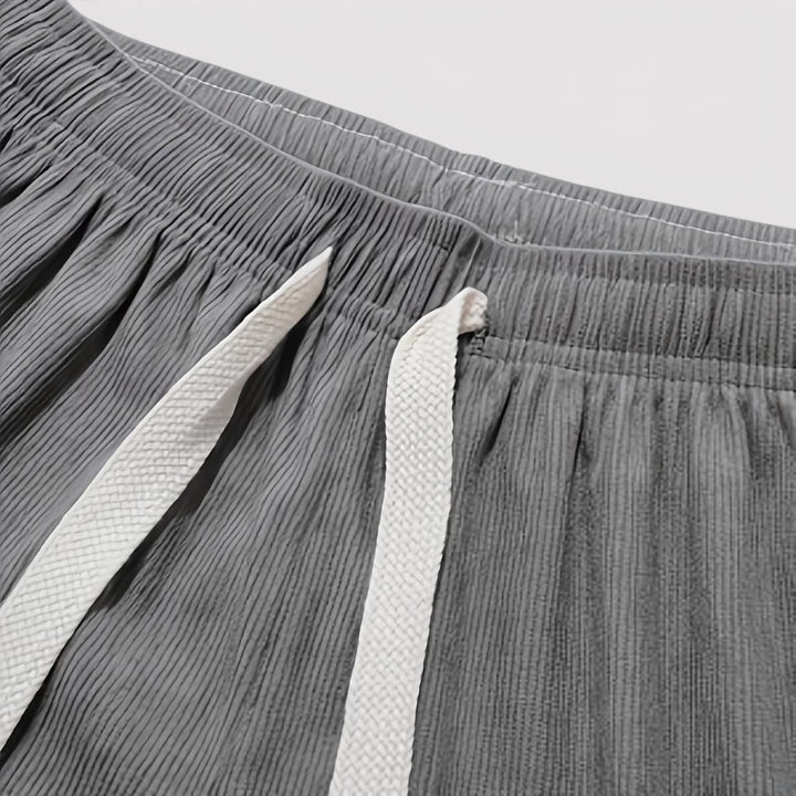 Nils™ | Gerippte Shorts mit Kordelzug