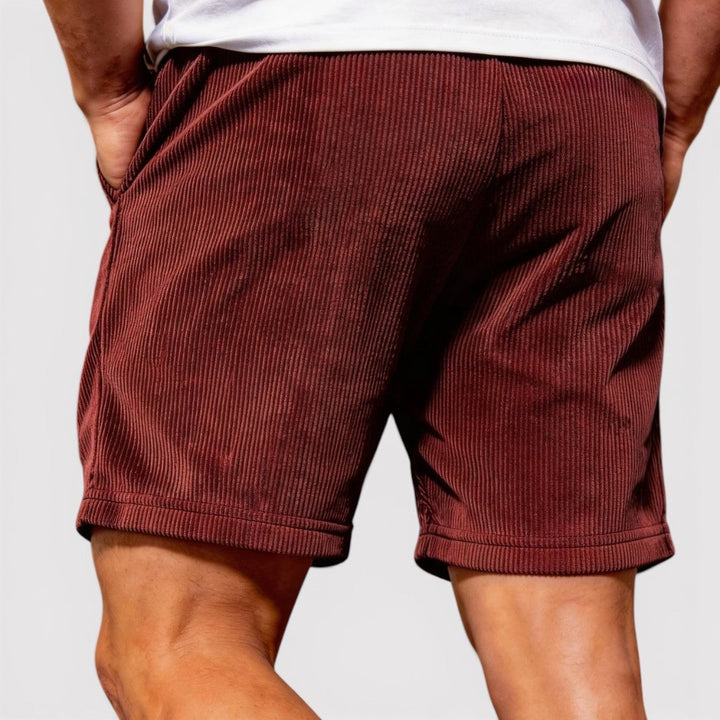 Nils™ | Gerippte Shorts mit Kordelzug