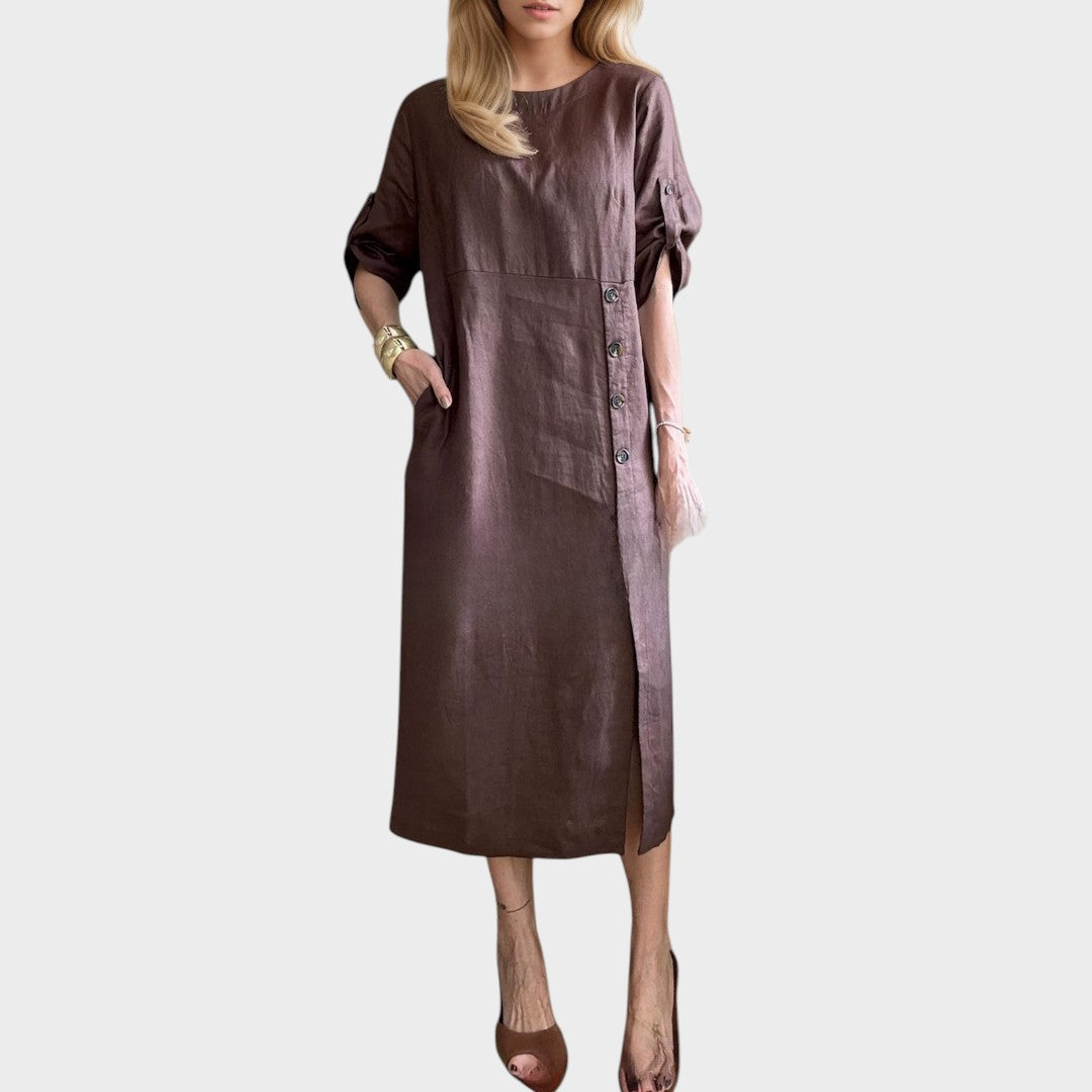 Adélia | Kleid mit Knöpfen