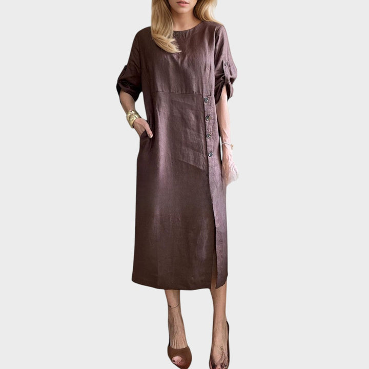 Adélia | Kleid mit Knöpfen