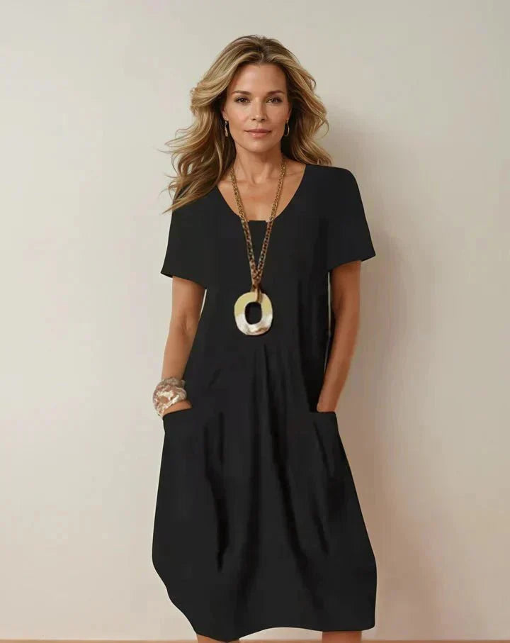 Oriane | Fluid Casual Maxi-Kleid