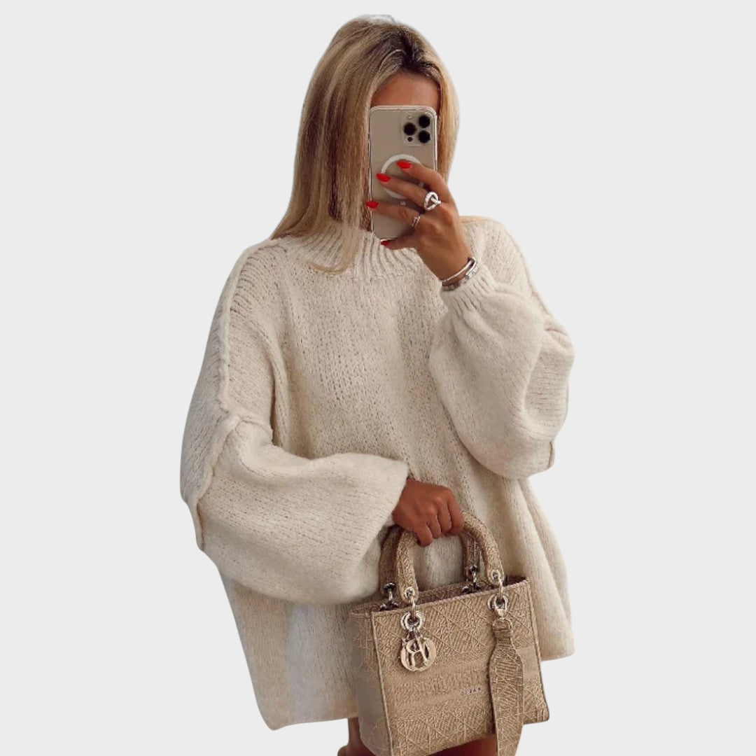 Carly | Oversized Strickpullover mit Ballonärmeln