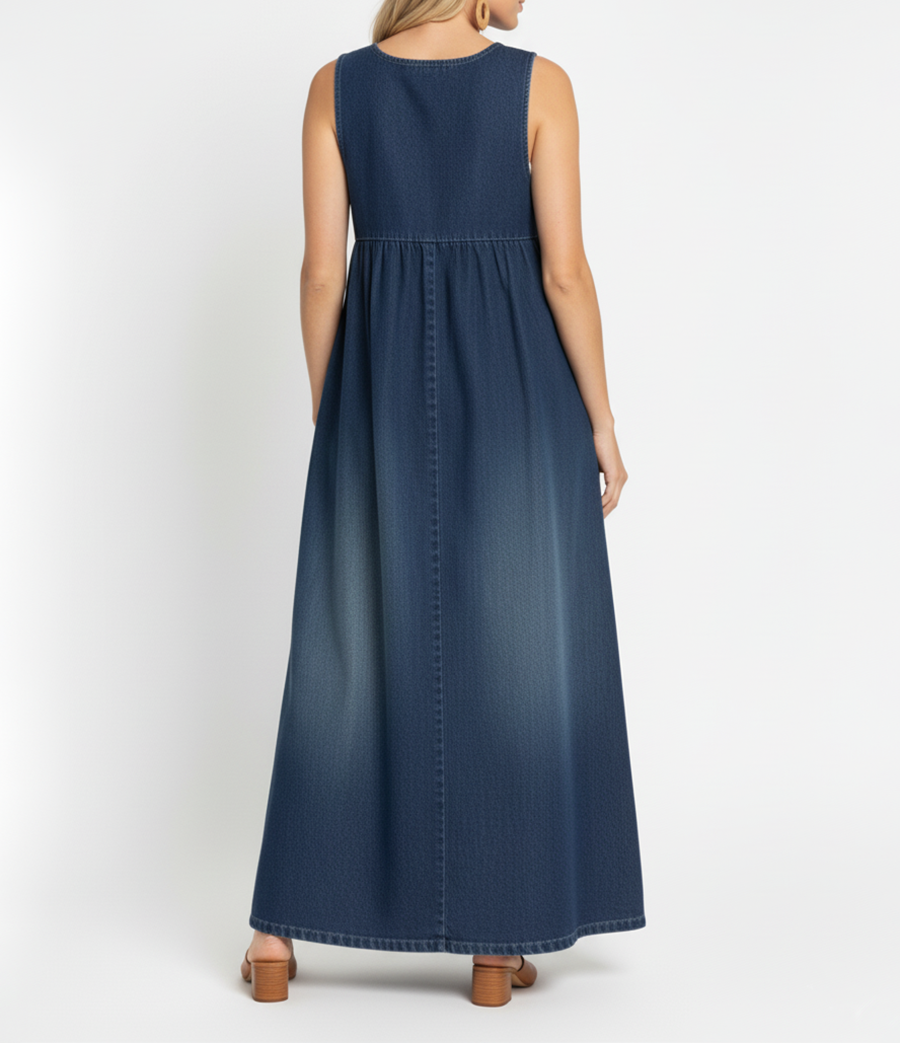 Ernestine - Maxikleid aus Vintage-Denim