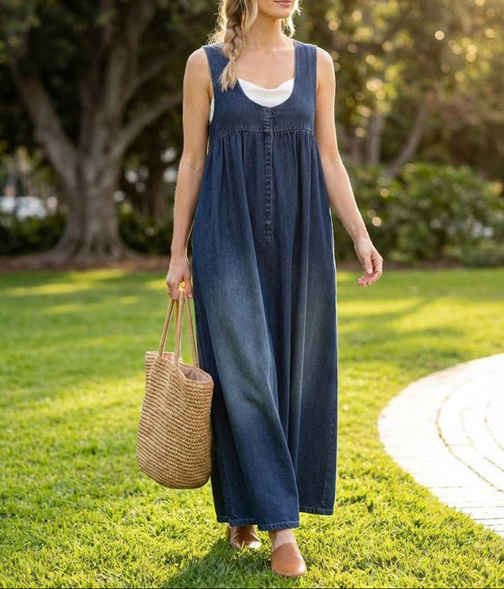 Ernestine - Maxikleid aus Vintage-Denim
