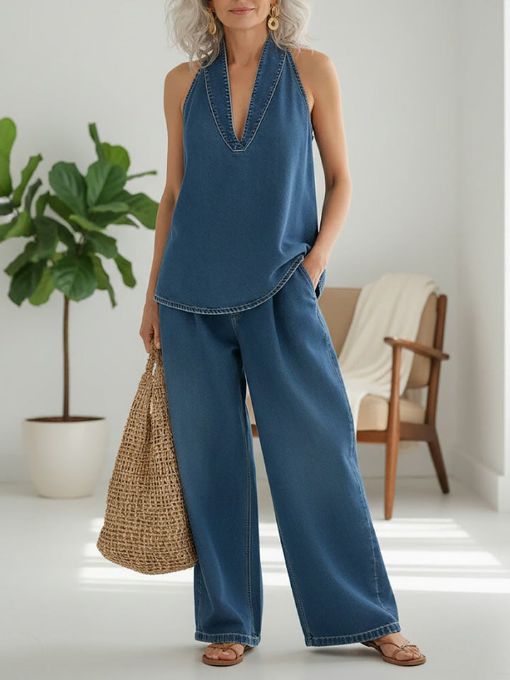 Frauke - Zweiteiliges Denim-Set