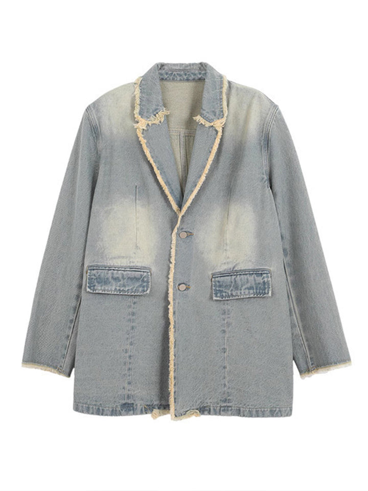 Dionne™ | Vintage-Stil Oversized Blazer mit rohen Kanten