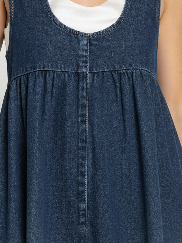 Ernestine - Maxikleid aus Vintage-Denim