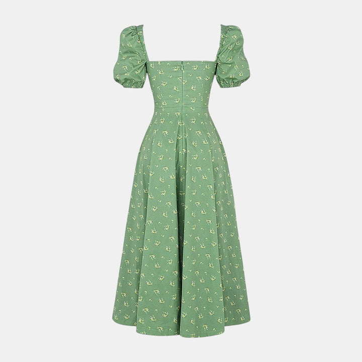 Aviana - Kleid mit Puffärmeln Bloom