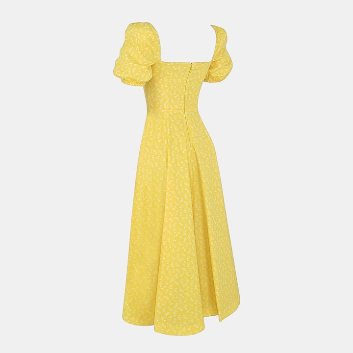 Aviana - Kleid mit Puffärmeln Bloom