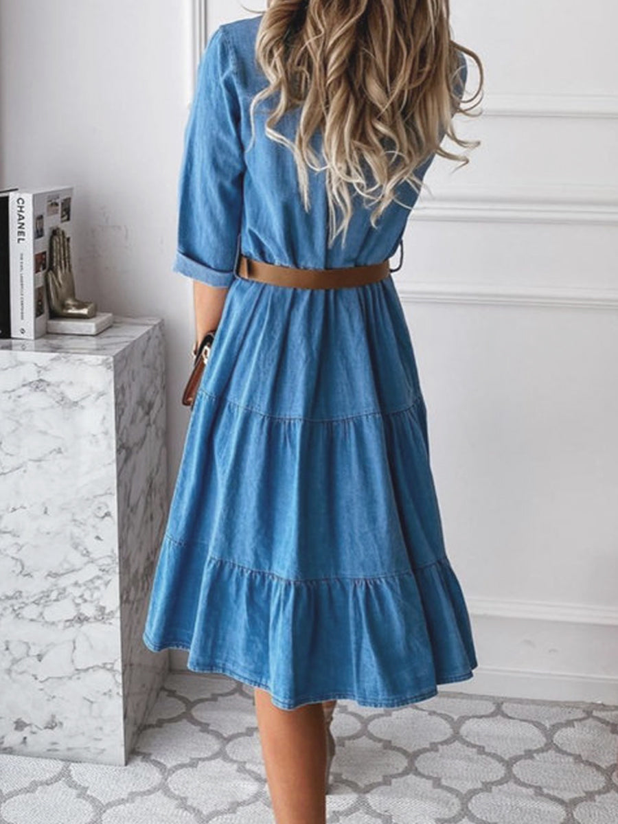Herta - Elegantes, lässiges Jeanskleid