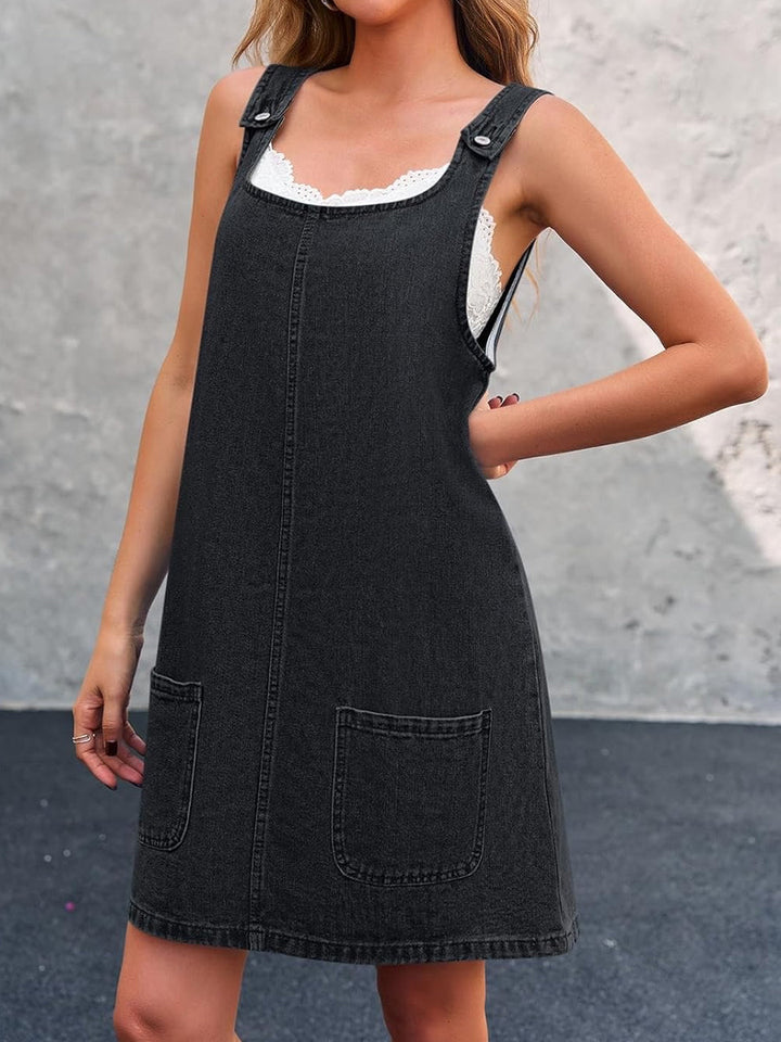 Britta - Lässiges Denim-Trägerkleid