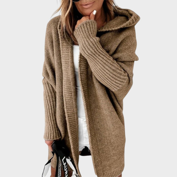 Marcela | Oversized Strickjacke mit Kapuze