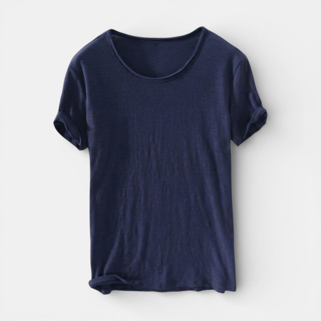 Gabriel™ | Schlichtes Basic-T-Shirt mit Rundhals