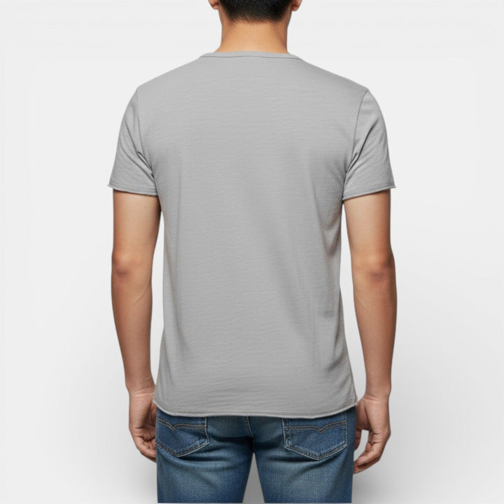 Thees™ | Elastisches Doppelpack-T-Shirt mit V-Ausschnitt