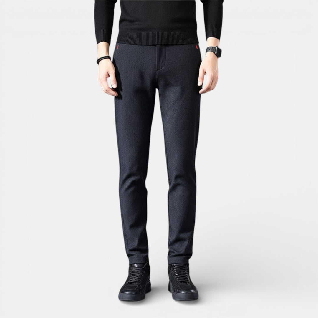 Ignaz™ | Schlanke Tapered-Hose mit glatter Oberfläche