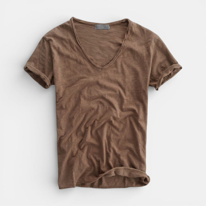 Meinhard™ | Weiches T-Shirt mit V-Ausschnitt