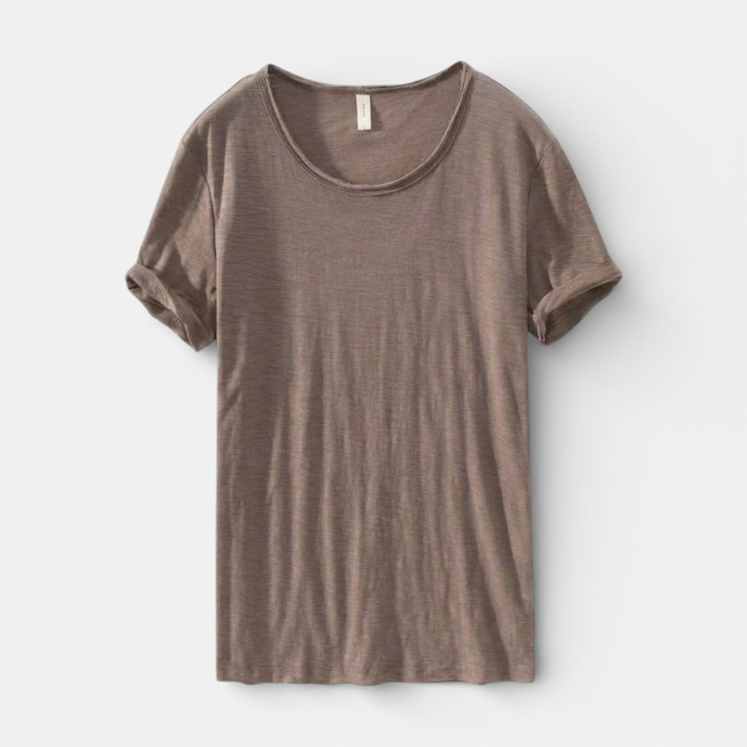 Gabriel™ | Schlichtes Basic-T-Shirt mit Rundhals