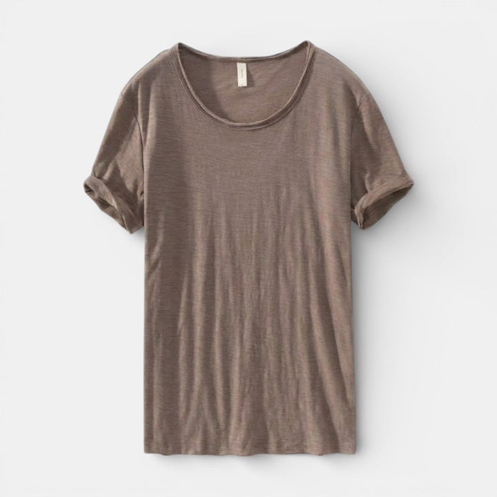 Gabriel™ | Schlichtes Basic-T-Shirt mit Rundhals