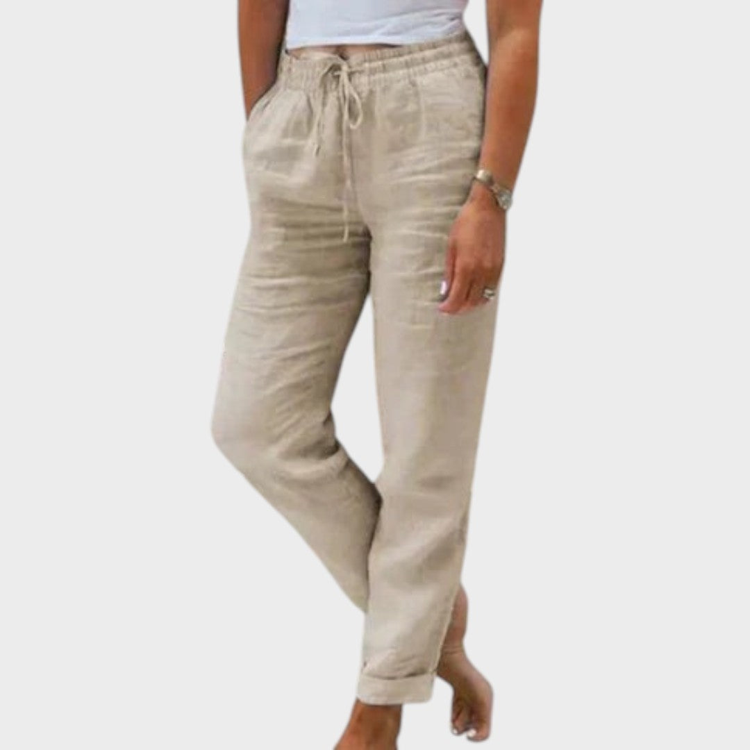 Merle | Jogginghose mit Kordelzug in Khaki für Damen