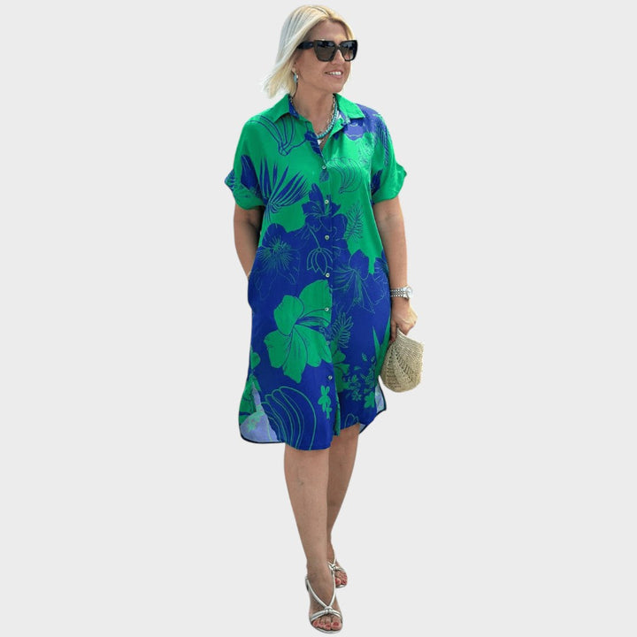 Naomi | Hemdkleid mit Blumenmuster