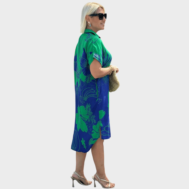 Naomi | Hemdkleid mit Blumenmuster