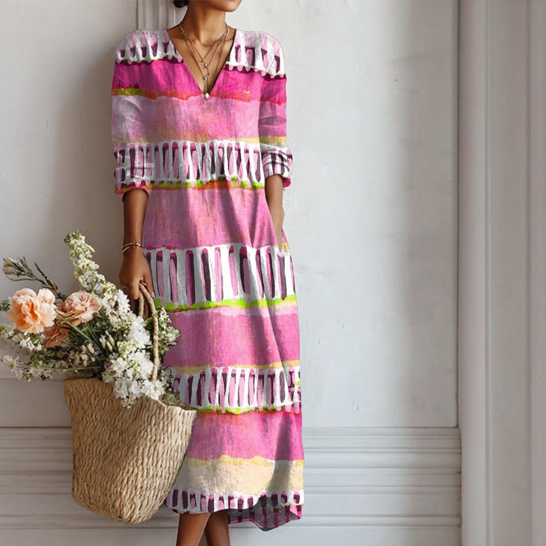 Fließendes Boho-Kleid für Damen