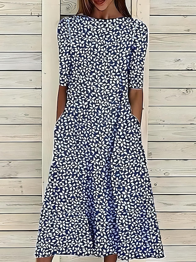 Caitriona | Coastal Bloom Maxi Kleid
